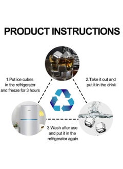 SYOSI Creative Stainless Steel Ice Cube, Reusable Cooling Metal Ice Grains for Drinks, No-Dilution Not-melt Cooling Fast Cooler Drinks Cube  - Image 4