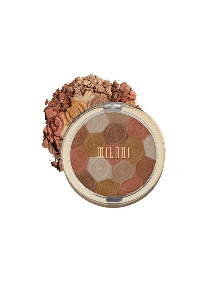 MILANI Illuminating Face Powder Amber Nectar (0.35 Ounce) Crueltyfree Highlighter, Blush & Bronzer In One Compact To Shape, Contour & Highlight - Image 1