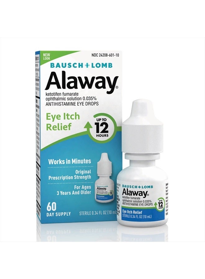 Alaway Allergy Eye Itch Relief Eye Drops by Alaway, Antihistamine, 10 mL - Image 1
