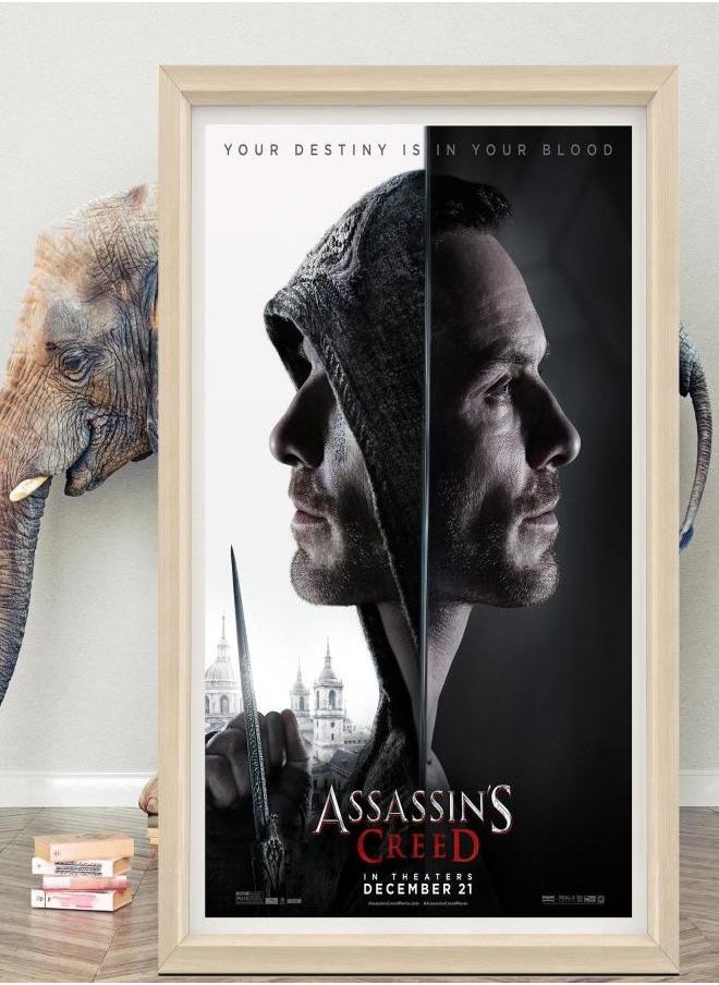 Generic - Assassin's Creed Movie Poster Wall Art | 2023 Minimalist Movie Poster | High Quality Canvas Cloth Poster | Classic Movie Poster Print - Image 1