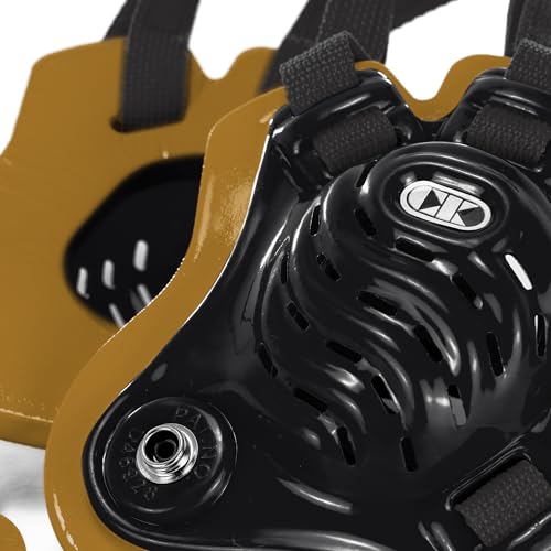 Cliff Keen Tornado Wrestling Headgear (Black/Vegas Gold/Black) - Image 3
