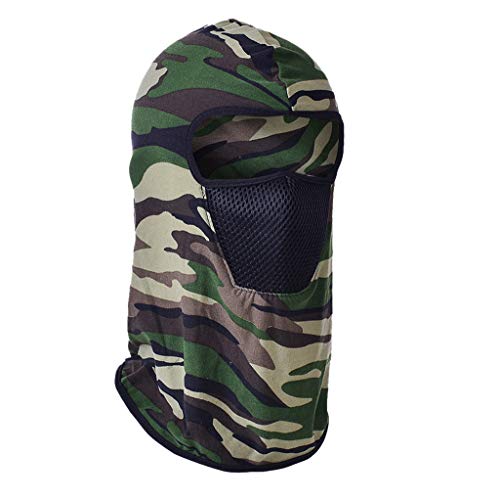 iSWEVEN Balaclava Mask Windproof Bike Face Mask Bicycle Balaclavas Motorcycle Cycling Outdoors in Winter Neck Warmer Multifunctional Sports Cold Weather Gear for Men Women (Camouflage Green-Black) - Image 2