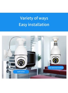 SIOVS SIOVS WiFi 1080p HD Bulb Light Wireless IP CameraFish Eye 360 Degree Panoramic Mini Lamp IR CCTV Home Security Camera  - Image 3