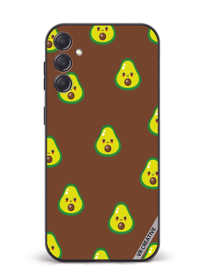 VR CREATIVE Protective Case Cover For Samsung Galaxy A34 Avocado Design Multicolour - Image 1