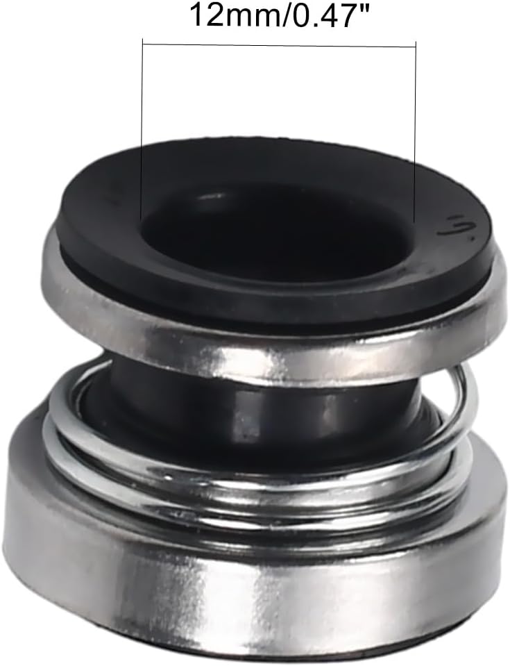 Othmro Mechanical Seals Internal Diameter 12mm Alloy Plastic Mechanical Shaft Seal Replacement 103-12 Shaft Seal for Pump Shaft Water Pumps Shaft Mechanical Sealing for Swimming Pools Spa Pumps - Image 2