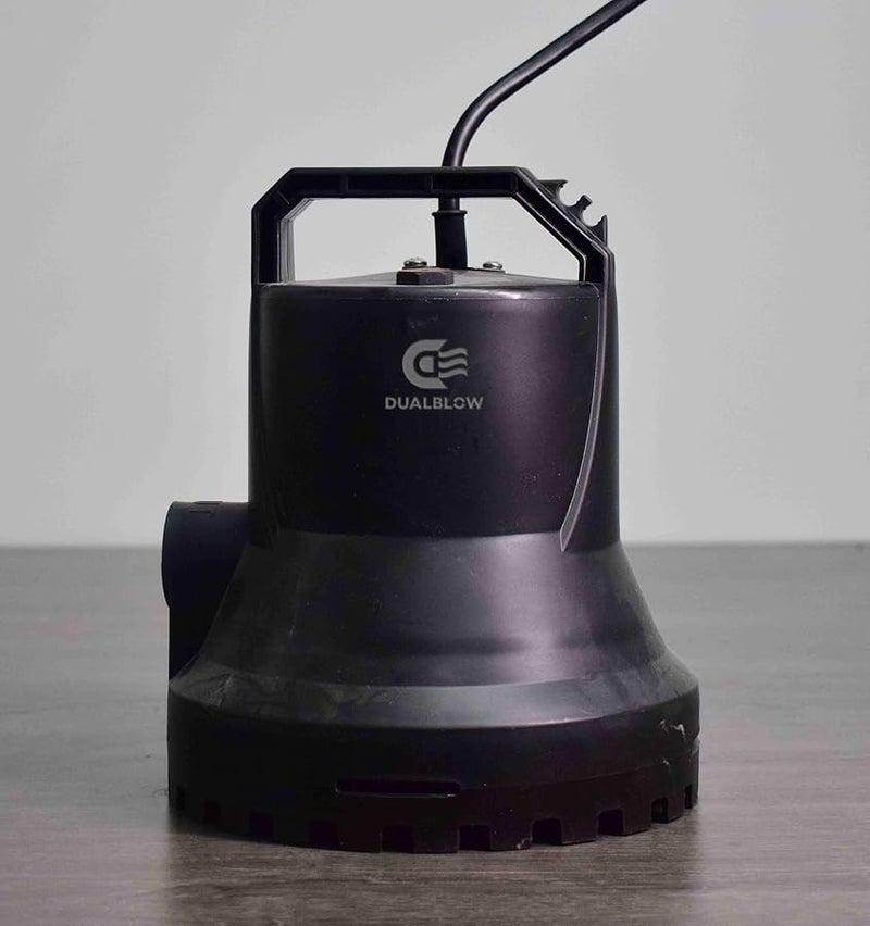 مضخة DualBlow 1 3 حصان 2400 جالون في الساعة مضخة غاطسة حرارية محمولة لإزالة ونقل المياه - Image 1