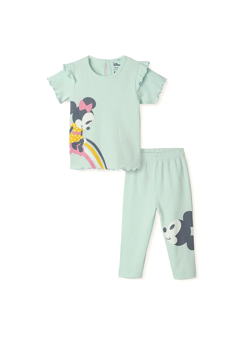 Nautinati Nautinati Girls' Cotton Minnie Mouse Print Set | Age 0-2 Years