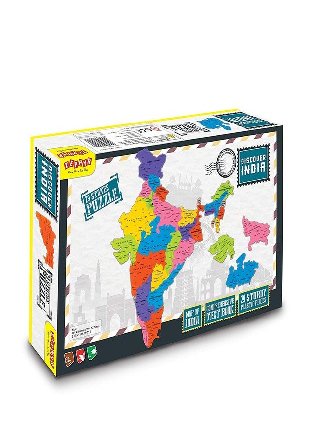 Negi Indian 29 State Puzzle Colourful Game for Kids - Image 1