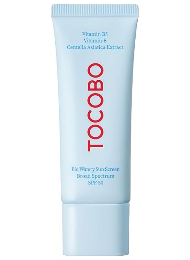 توكوبو Bio Watery Sunscreen SPF 50 Korean Sun Cream 1.35 fl oz - Image 1