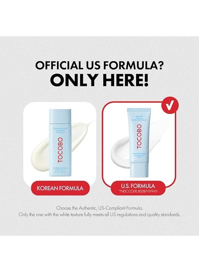 توكوبو Bio Watery Sunscreen SPF 50 Korean Sun Cream 1.35 fl oz - Image 2