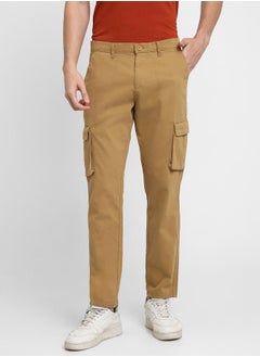 Mid Rise Slim Fit Cargo Trousers by Styli