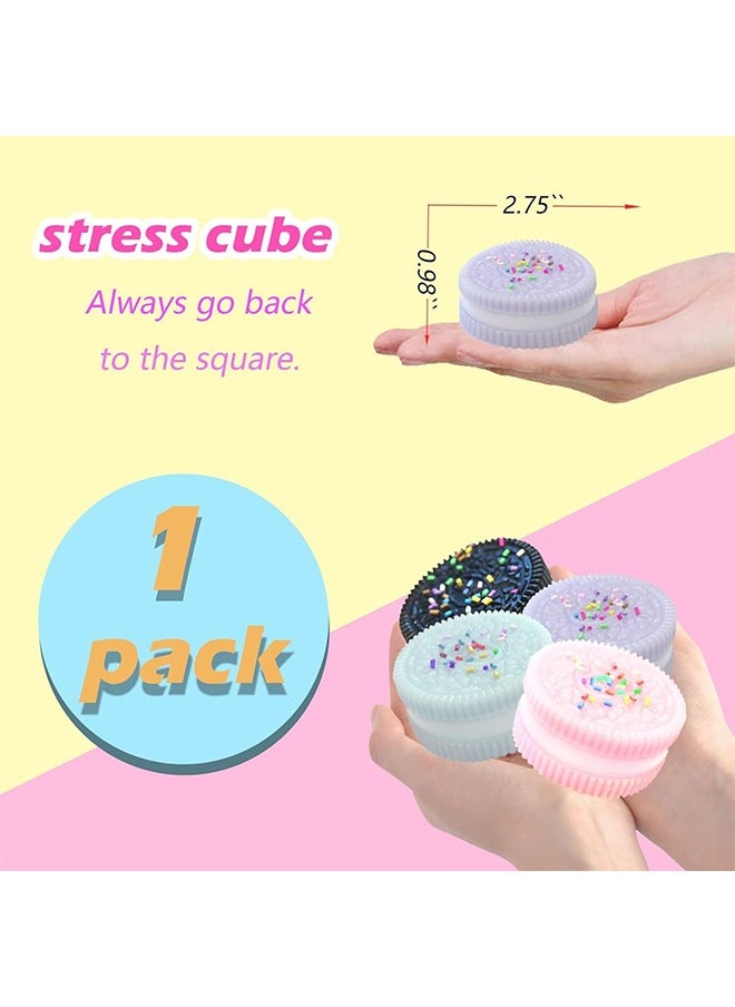 Organizer - 4 Pack Squishy Toy for Kids Sensory Stress Relief Fidget Toys, Soft & Safe for Boys & Girls, Pink, Black, Purple - Image 1