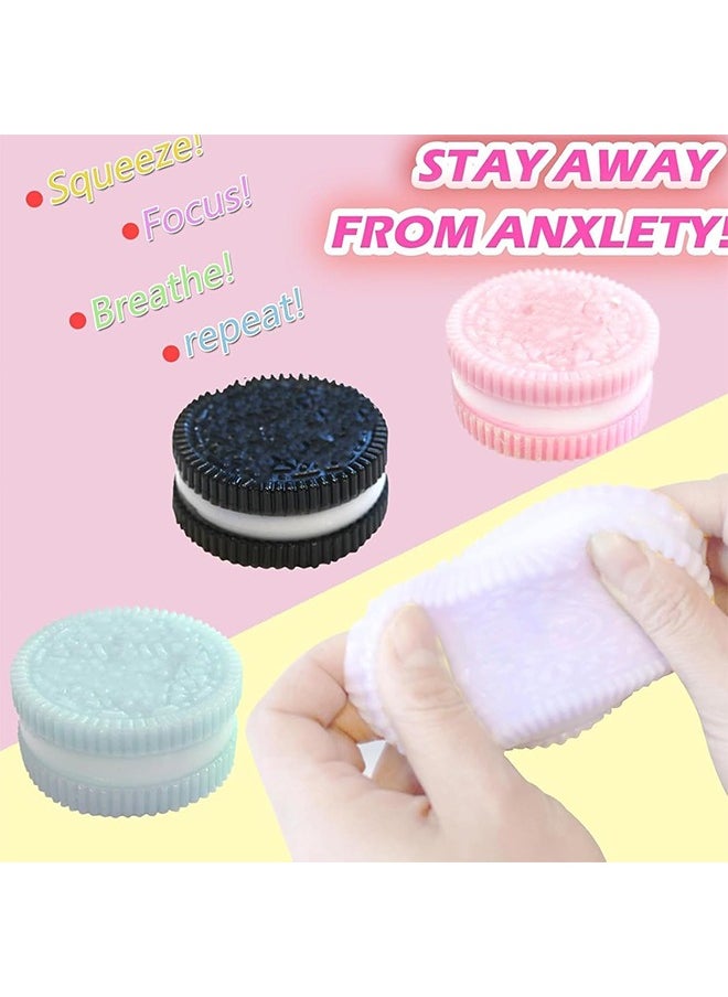 Organizer - 4 Pack Squishy Toy for Kids Sensory Stress Relief Fidget Toys, Soft & Safe for Boys & Girls, Pink, Black, Purple - Image 1