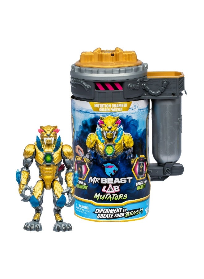 MrBeast Lab Mutators Golden Panther Mutation Chamber (13 cm) - Image 1