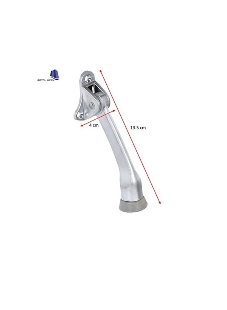 Foldable Stainless Steel Heavy Duty Door Stopper Soft Rubber Foot Door Retainer (DS079)  - Image 3
