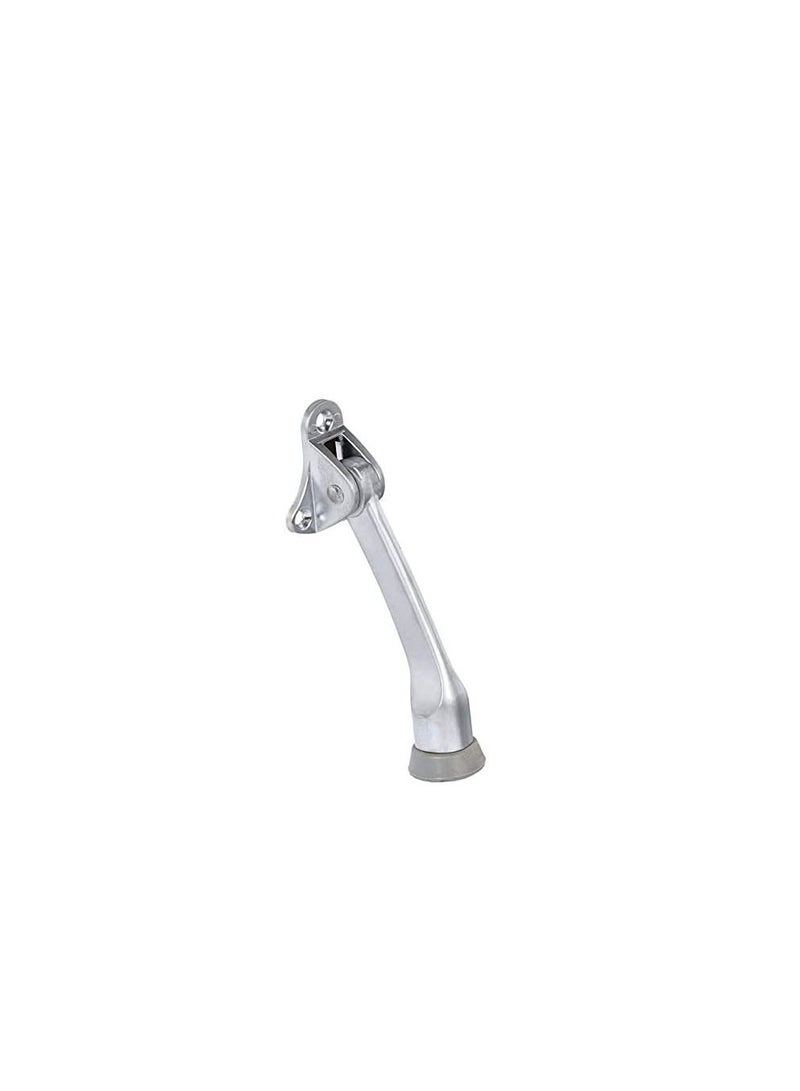 Foldable Stainless Steel Heavy Duty Door Stopper Soft Rubber Foot Door Retainer (DS079)  - Image 1