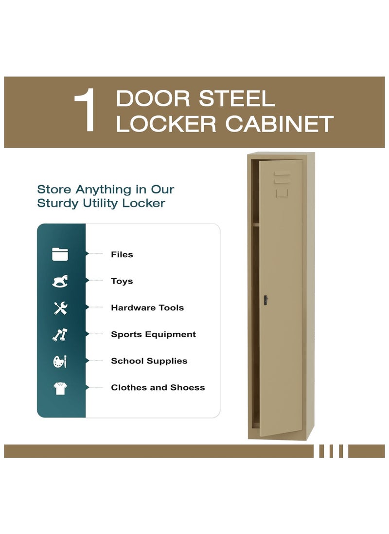 Mahmayi Mahmayi Victory Steel Japan OEM Single Door Steel Locker Beige  - Image 3