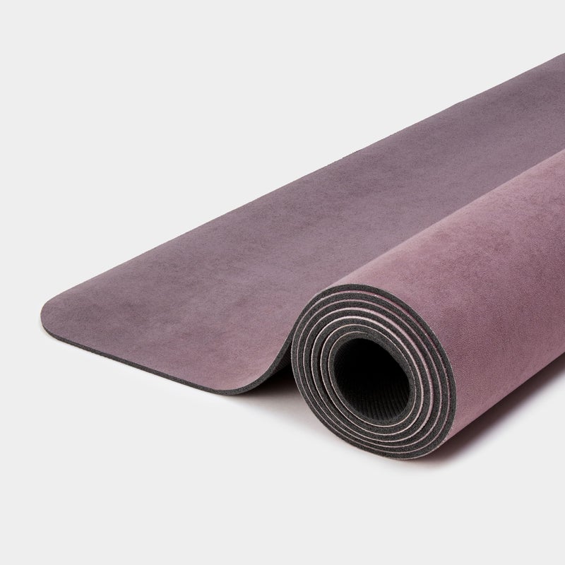 WeGym Yoga Mat, 4mm Cushioned Exercise Mat for Yoga, Pilates, Home Workouts - Anti Slip Polyester Suede Mat with Carrying Strap, Blush Ombre - Image 4
