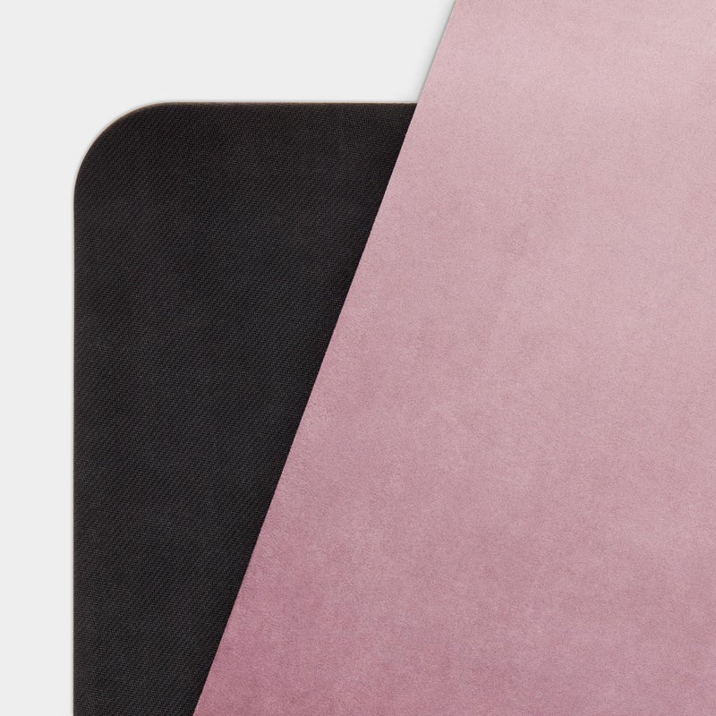 WeGym Yoga Mat, 4mm Cushioned Exercise Mat for Yoga, Pilates, Home Workouts - Anti Slip Polyester Suede Mat with Carrying Strap, Blush Ombre - Image 3