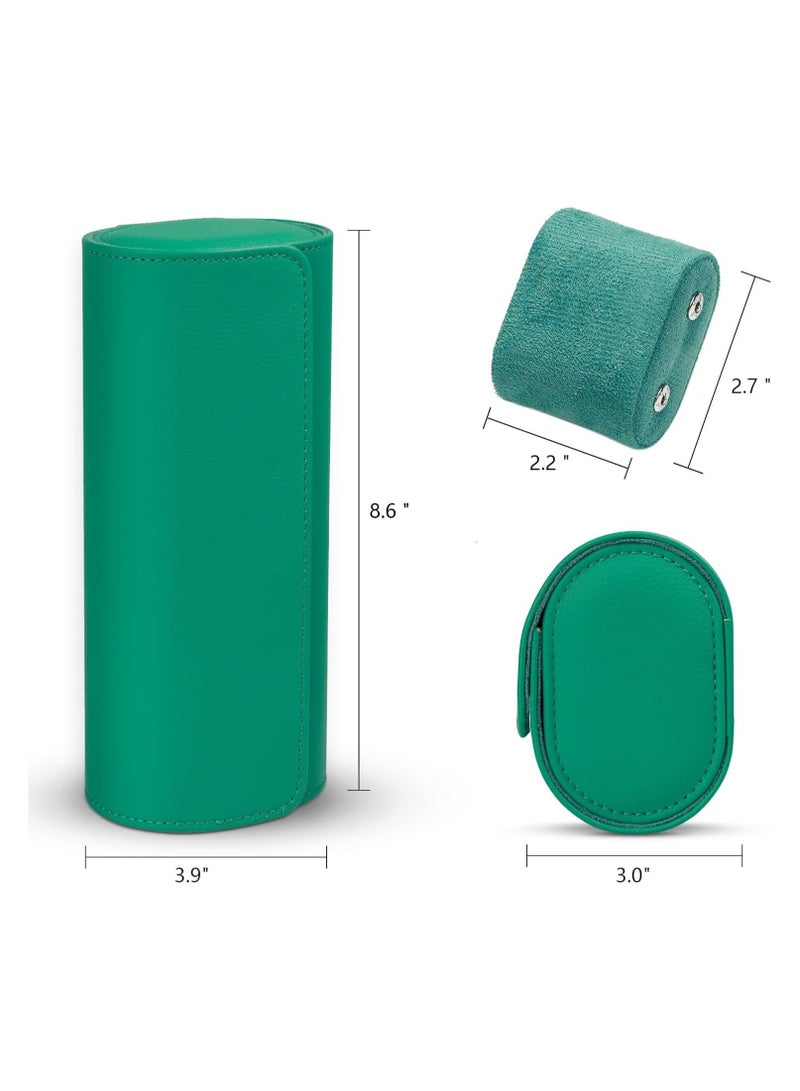 Watch Roll Travel Case, Handcrafted Full-Grain Leather Watch Storage  Organizer with Removable Pillows, for Men  Women, Ideal Gift for Anniversary, Birthday, or Travel (3 Slot) - Image 5