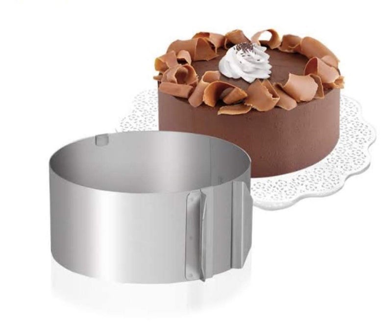 Doyzee Supplies Cake Mold and Acetate Sheets for Baking, 6 to12 Inches Adjustable Stainless Steel Cake Ring, 5.5 x 394 inch Mousse Cake Sheets, Cake Collar Cake Mousse Mould, Cake Baking Cake Decor set - Image 5