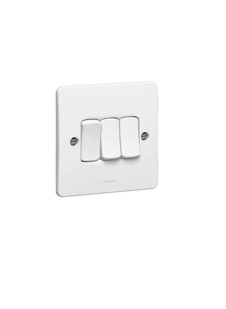 ليجراند 730003 مفتاح بعمود مفرد تزامن 3 عصابات -2 WAY -10 AX - 250 V- ابيض - Image 3