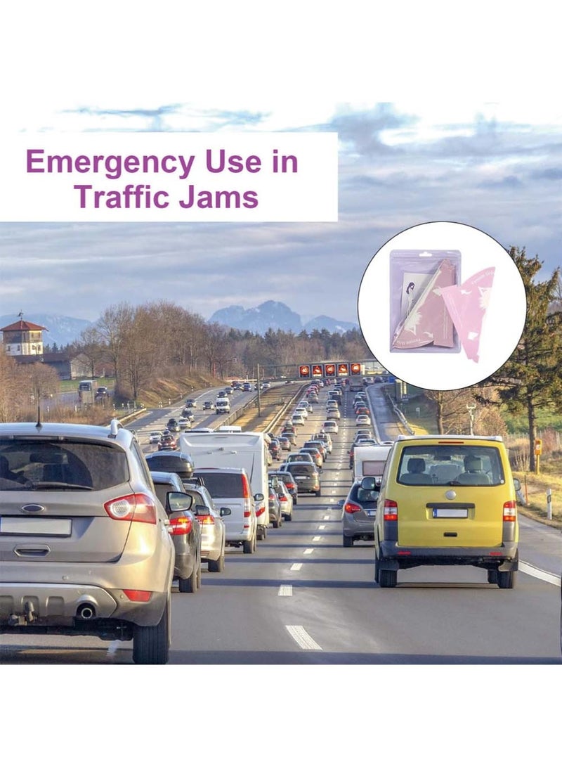 Dougez 20Pcs Disposable Female Urination Device,Portable Lightweight Women Urinal Funnel Outside Standing Pee Cup Waterproof Paper Standing Urinary Funnel for Camping, Hiking, Pregnant - Image 5