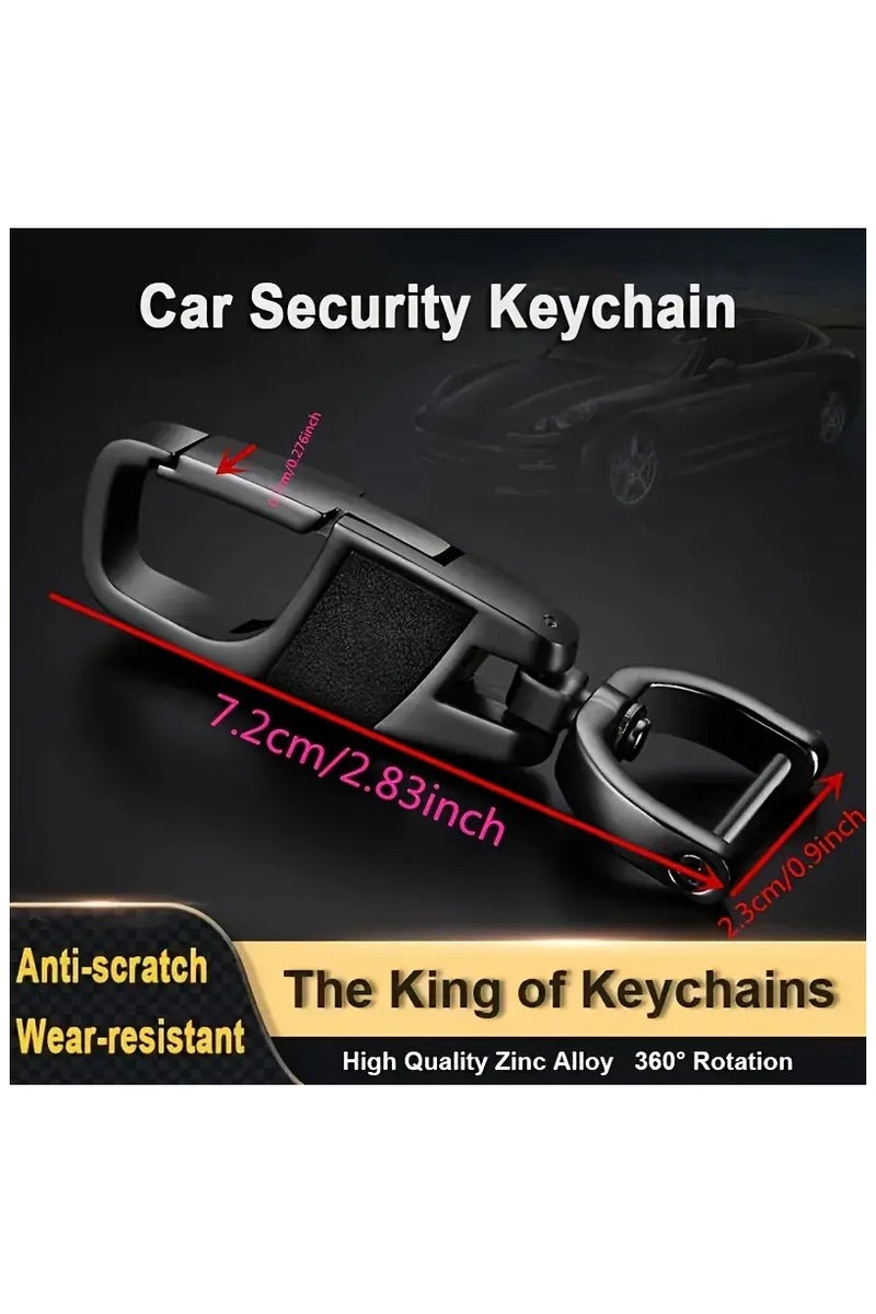 Service Zone Keychain with Anti-Lost Waist Hanging Loop - 360° Rotatable Car Security Keychain - Image 3