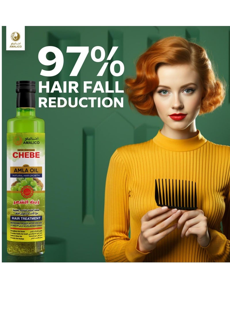 AMALICO Amla Oil for Hair Growth With Chebe Oil for Hair Growth 4.4 FL.OZ | African Chebe Powder for Growth Amla Hair Oil  - Image 4