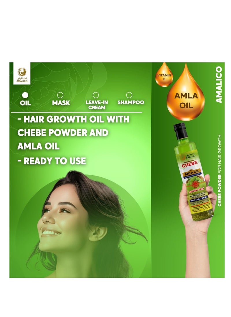 AMALICO Amla Oil for Hair Growth With Chebe Oil for Hair Growth 4.4 FL.OZ | African Chebe Powder for Growth Amla Hair Oil  - Image 5