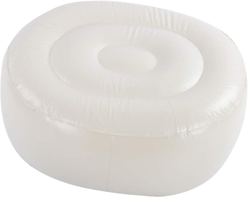 Inflatable Foot Stool Cushion, Portable PVC Oval Air Chair, 70x60x31cm, Soft Breathable Surface - Easy Inflation, Versatile Indoor Outdoor Use for Fitness and Travel - Image 5