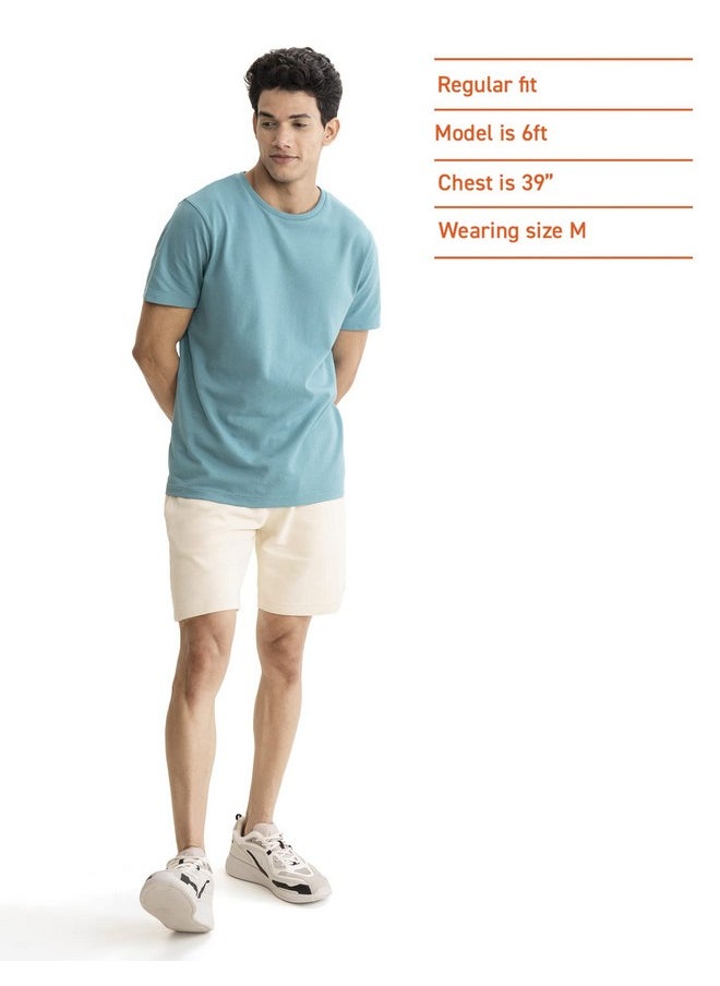 DaMENSCH DAMENSCH Men’s Poly-Cotton Statement Popcorn Textured Casual T-Shirt  - Image 3