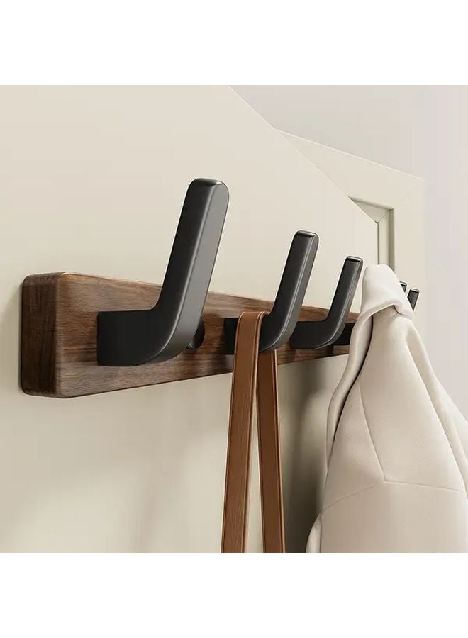 منظم المدخل المعلق من خشب الجوز الأسود - Image 5