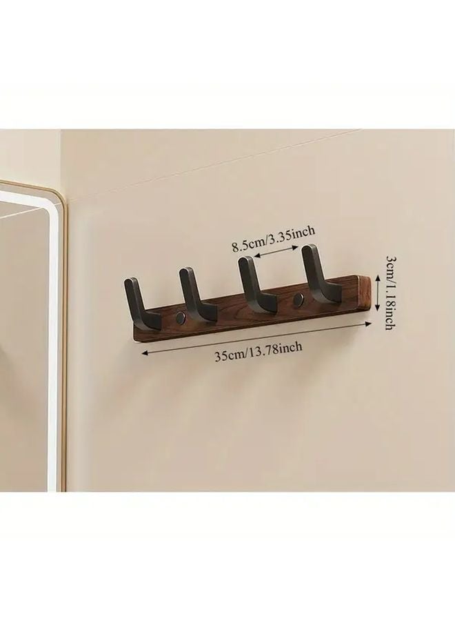 منظم المدخل المعلق من خشب الجوز الأسود - Image 4