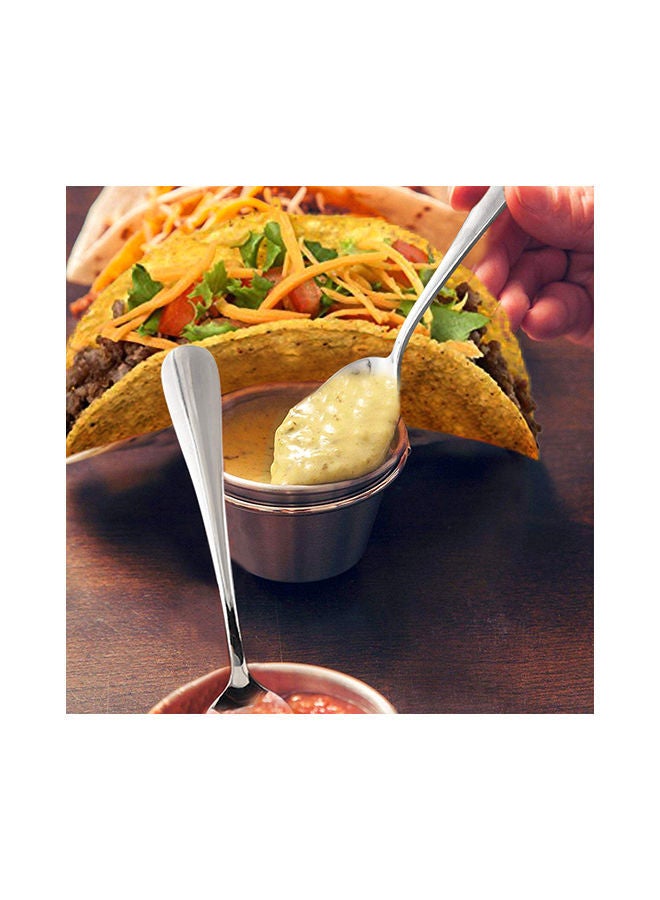 NIBEMINENT Taco Stand Up Holder Silver 27.5x6.5x5centimeter - Image 2