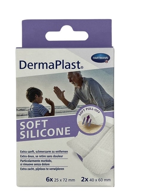 Dermaplast Soft Silicone Plaster Assorted 8s