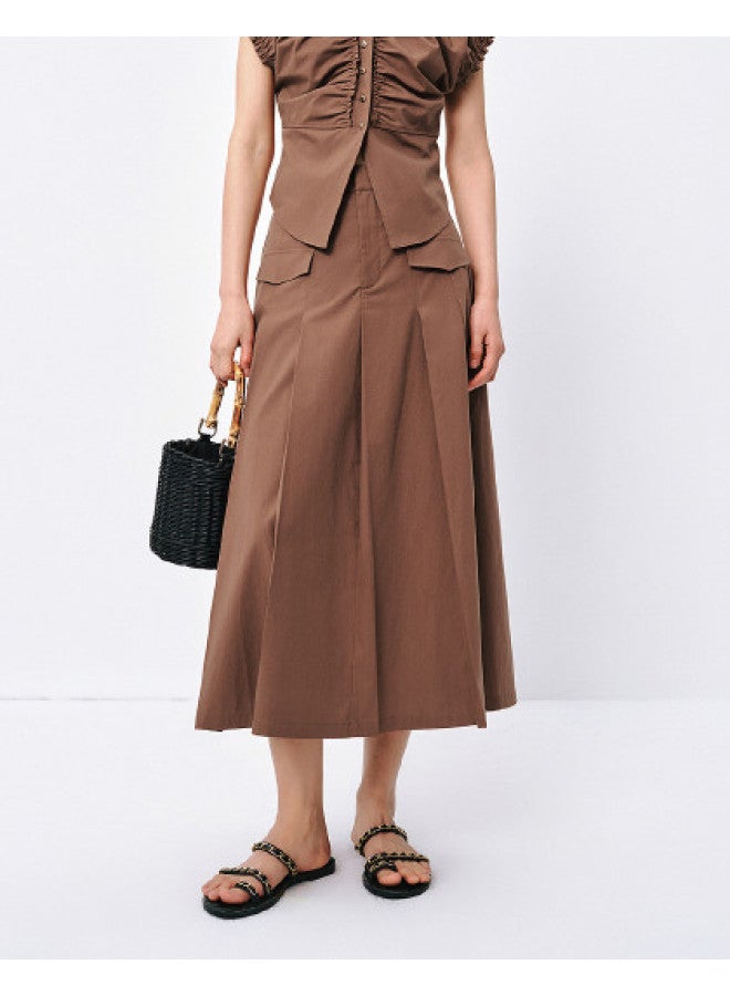 Waxbird Summer Soft Skin-friendly Waist-highlighting Women's Midi Skirt - Image 1