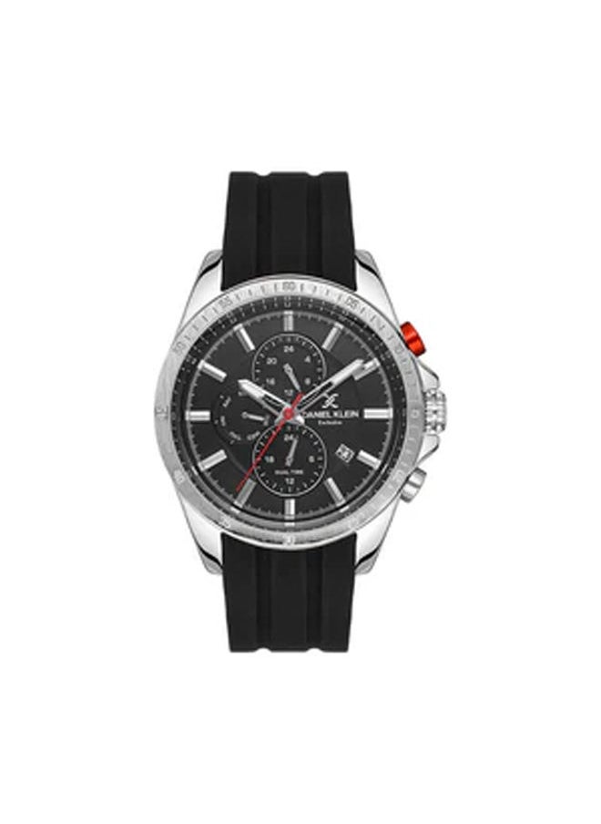 DANIEL KLEIN - Leather Chronograph Watch DK.1.13533-1 - Image 1