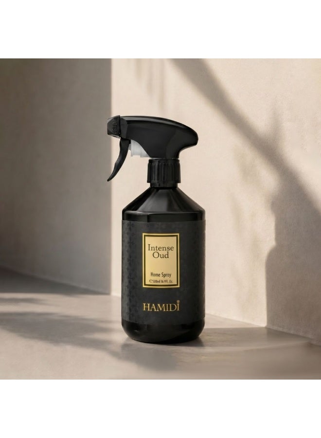 Hamidi Intense Oud Room Spray 500ml, Multi Colour, Home Fragrance Room Spray For Interior Scenting, For Home Styling, Tabletop Display And Interior Ambience - Image 1