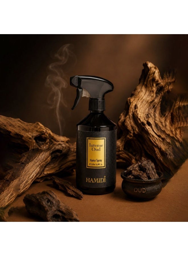 Hamidi Intense Oud Room Spray 500ml, Multi Colour, Home Fragrance Room Spray For Interior Scenting, For Home Styling, Tabletop Display And Interior Ambience - Image 4