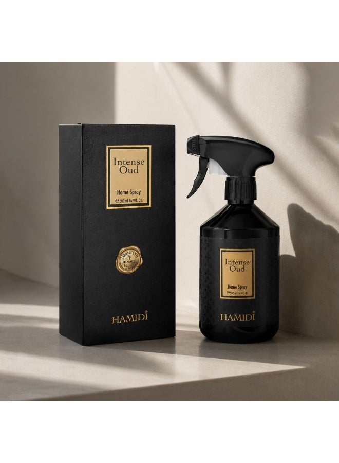 Hamidi Intense Oud Room Spray 500ml, Multi Colour, Home Fragrance Room Spray For Interior Scenting, For Home Styling, Tabletop Display And Interior Ambience - Image 2