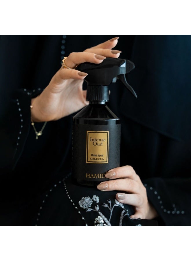 Hamidi Intense Oud Room Spray 500ml, Multi Colour, Home Fragrance Room Spray For Interior Scenting, For Home Styling, Tabletop Display And Interior Ambience - Image 3