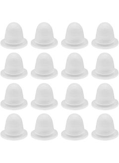 SUPVOX SUPVOX 200pcs Silicone Tattoo Ink Cups Tattoo Makeup Pigment Caps Semi-Permanent Microblading Ink Cup Holders (Large Size) 