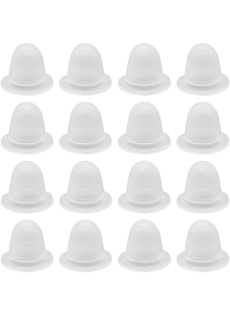 SUPVOX SUPVOX 200pcs Silicone Tattoo Ink Cups Tattoo Makeup Pigment Caps Semi-Permanent Microblading Ink Cup Holders (Large Size) 