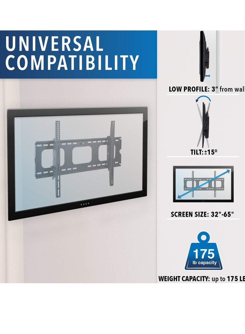 TV Bracket 32 Inch To 70 Inch - Ultra Strong Tilt TV Wall Mount for VESA, 75kg Weight Capacity - TV Wall Bracket - Image 3