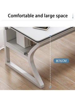 AGD K-Shape Computer Gaming Table with Sturdy and Easy-to-Assemble Desktop (Black)  - Image 4
