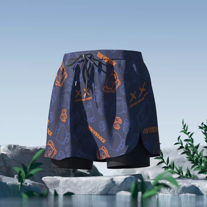 You & You Men's Plus Size Swim Trunks 2026 New Style Anti-Embarrassment Quick-Dry Beach Shorts Hot Spring Swimming Set - Image 1