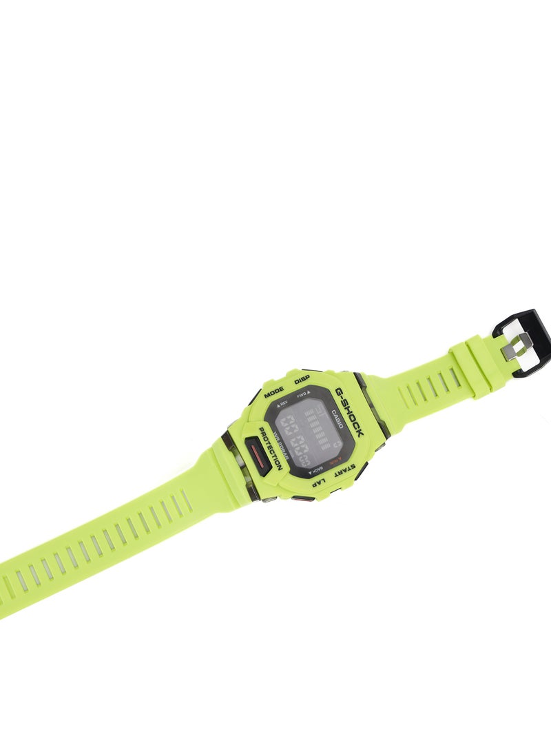 CASAON Casio G-shock Male Wristwatch - Quartz Sport Resin Band and case Yellow Digital Black Dial - Image 4