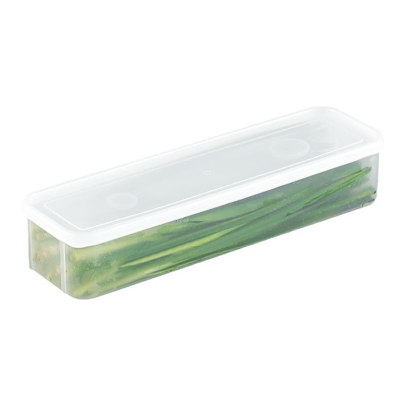 Large Fridge Vegetable Box Transparent Plastic Sealed Container For Cold Storage Of Onions And Eggs Whole Roots Herbs And Frozen White gray 