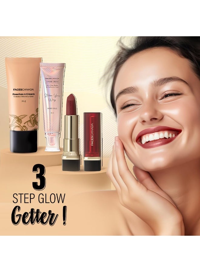 Facescanada FACES CANADA Peaches N Cream Tinted Moisturizer - Light 01, 35 g | Soft Peachy, Natural Glow | Lightly Tinted BB Cream | Non Oily Lightweight Gel Formula | Blends Easily | Suitable For All Skin Types - Image 3